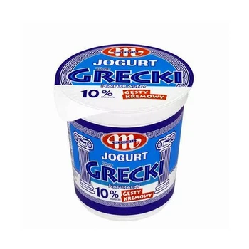 Йогурт Грецький Mlekovita Jogurt Naturalny typ Grecki Млековіта Крем сир 10 відсотковий Стакан 400г