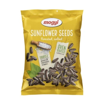 Насіння Соняшника Біле Mogyi Sunflower Seeds Roasted Salted Big Модьі з сіллю Смажене без масла вакуум Пакет 200г
