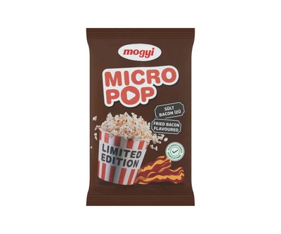 Попкорн для мікрохвильової пічки Mogyi Micro Pop Fried Bacon Flavoured Microwave Popcorn Моді смак Смажений Бекон Сіль 80г