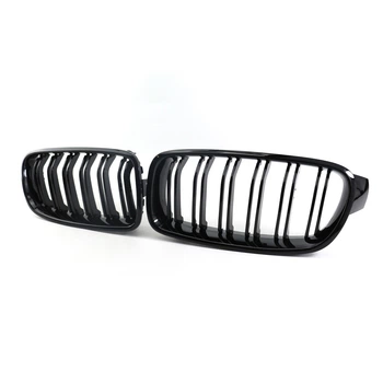 Ніздрі решітки радіатора переднього бампера BMW 3 series F30/F35/F31 2011-2019 Black 2BAR