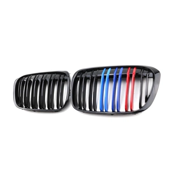 Ніздрі решітки радіатора переднього бампера BMW X1 F48/F49 2015-2019 Black