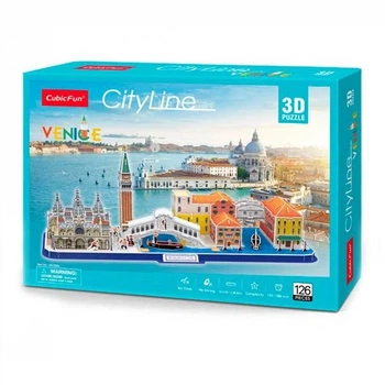 3D пазл CubicFun City Line Венеция 126 деталей