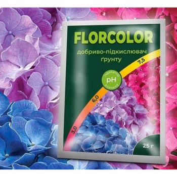 Мастер-Агро Florcolorребенка13:14, 25 г — удобрение-подкислитель для цветущих растений, гортензий, азалий и рододендронов