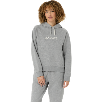 Худи Asics LOGO FLEECE PULLOVER HOODIE S серый c-2032D377-020