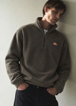 Флисовая зимняя толстовка Ellesse 7884333c71 XXL серая (100017658)