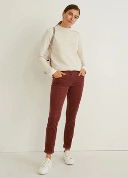 Вельветовые джинсы slim fit C&A 2179120c36 38 бордовые (100016458)