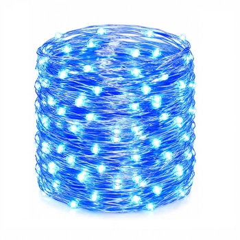 Светодиодная гирлянда Конский хвост 5 м 500 LED на верхушку ёлки, синее свечение
