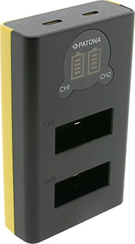 Зарядний пристрій PATONA Dual LCD USB для GoPro Max 2 AMBAT-001 (4055655262620)