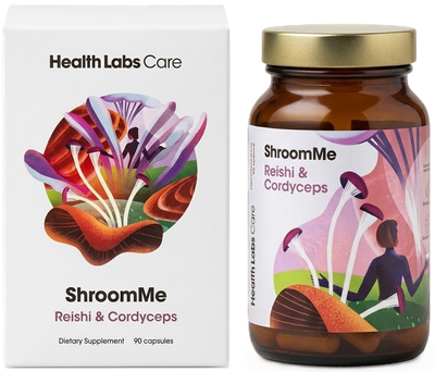 Kompleks grzybowy Health Labs Care ShroomMe Reishi & Cordyceps 90 porcji (5903957410791)