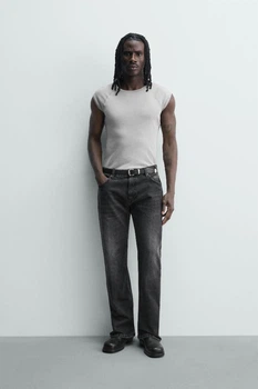 Джинси ZARA Flared Fit з розрізами вугільний 5359/480/822 30