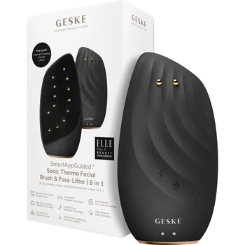 Чистящая щетка для лица GESKE Sonic Thermo Facial Brush&Face-Lifter 8в1 Gray (HB0086) [179593]