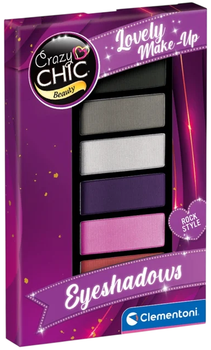Cienie do powiek Clementoni Crazy Chic Lovely Make-up - Eyeshadows Rock Style 6 kolorów (18912) (8005125189120)