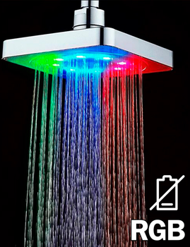 Насадка для душу RGB LED SHOWER світлодіодна, підсвітка, захисний мінігідрогенератор