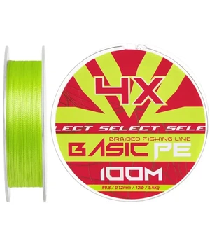Шнур Select Basic PE Light Green 100m №0.8/0.12mm 12lb/5.6kg