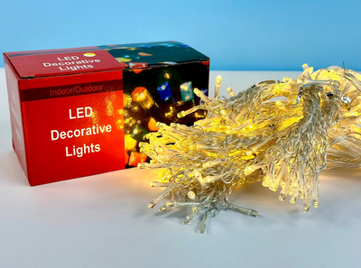 Гірлянда Водоспад 300 Led 3m на 220V Тепле світло