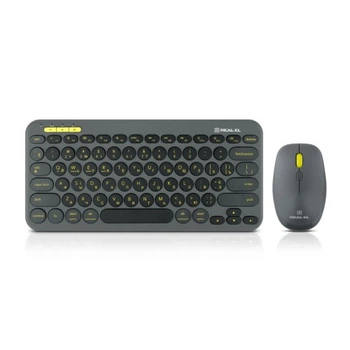 Комплект REAL-EL KIT-635W Wireless/Bluetooth Black (EL123100057) REAL-EL EL123100057 1091473