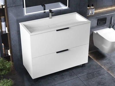 Тумба Status Hartia 100, с умывальником Magnat Low 100