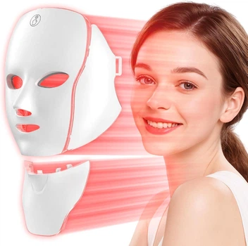Светодиодная LED маска для лица и шеи 7в1