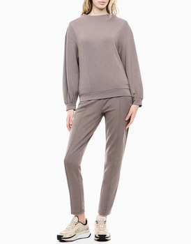 Женский спортивный костюм EA7 Emporio Armani в серо-бежевом цвете - размер 26/52 (L)( 7W00194/U6100/AF24375)