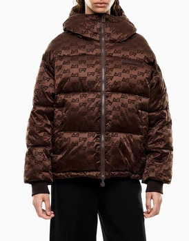 Женская курточка EA7 Emporio Armani в коричневом цвете - размер 24/48 (S)(7W001504/F6016/AF27530)