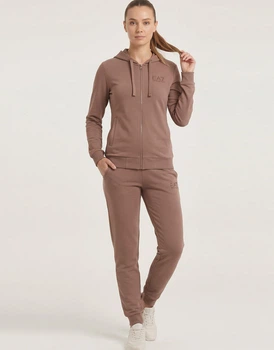Женский спортивный костюм EA7 Emporio Armani в серо-коричневом цвете - размер 27/54 (XL)(7W001948/U6041/AF10443)