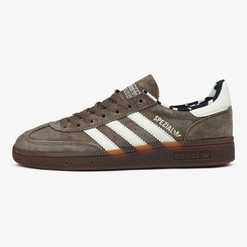 Жіночі кросівки Adidas Handball Spezial Brown White Cow Print 38