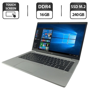 Ультрабук HP EliteBook 840 G8 / 14" (1920x1080) IPS Touch / Intel Core i5-1135G7 (4 (8) ядра по 2.4 - 4.2 GHz) / 16 GB DDR4 / 240 GB SSD M.2 / Intel Iris Xe Graphics / WebCam б/у