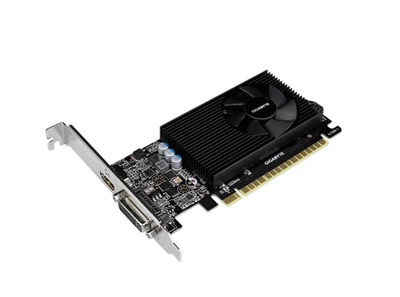 Відеокарта Gigabyte GeForce GT 730 (2 ГБ, GDDR5, 64 біт, 902/5000 МГц, DVI, HDMI, GV-N730D5-2GL) Б/В