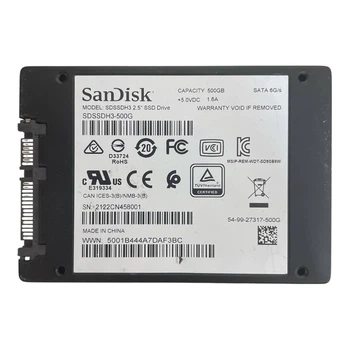 SSD накопичувач 500 ГБ SanDisk (2.5", 3D TLC, SATAIII, SDSSDH3-500G) Б/В