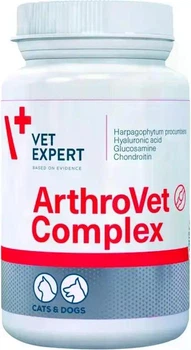 VetExpert ArthroVet Complex для підтримання здоров’я функції хрящів і суглобів у котів і собак 60 таблеток