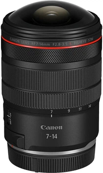 Объектив Canon RF 7-14mm f/2.8-3.5 Fisheye STM 7-14 мм Пылевлагозащита 476 г