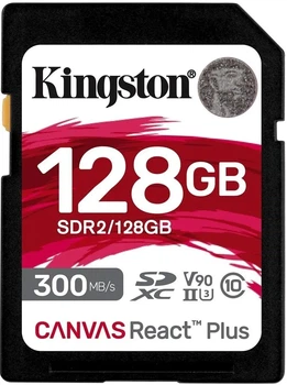 Карта памяти Kingston SD 128GB C10 UHS-II U3 R300/W260MB/s