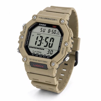 Чоловічий електронний годинник Casio AE-1600H-5A 10 ATM з піщаним ремінцем