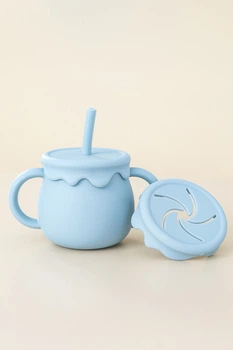 Снек стакан-поильник "Marshmallow", Голубой MagBaby (5034)