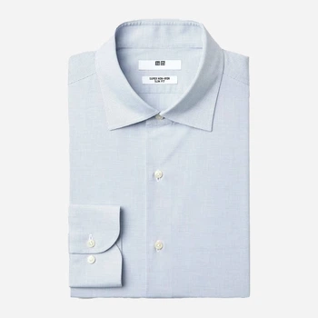 Рубашка хлопковая мужская Uniqlo 98840170 3XL Голубая (1162799497)