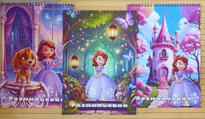 Раскраска Принцесса София Princess Sofia А4 набор 3 шт (38605)