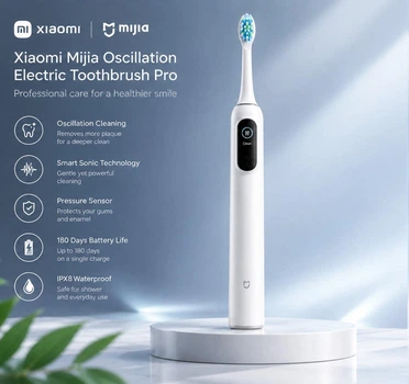 Электрическая зубная щетка Xiaomi Mijia Oscillation Electric Toothbrush Pro White (BHR9291CN)