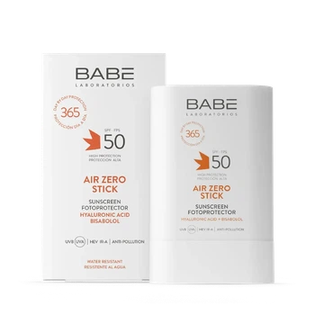 Сонцезахисний стік для обличчя BABE Laboratorios SPF 50 з невидимим ZERO‑фінішем, 30 г