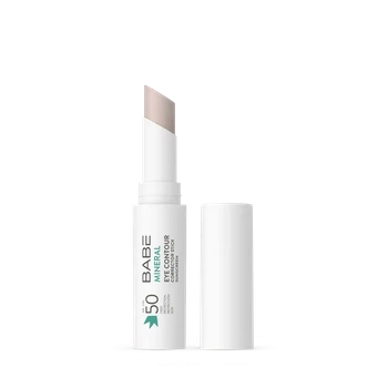 Мінеральний сонцезахисний стік‑коректор для контуру очей BABE Laboratorios SPF 50 з фізичними фільтрами, 4 г