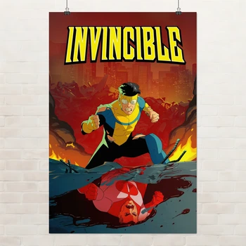 Постер Невразливий, Invincible, декор кімнати підлітка, вільтруміт, Омнімен, A1 90×60 см (id7355)