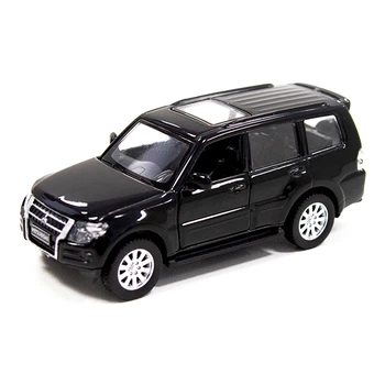 Автомодель металлическая TechnoDrive Mitsubishi Pajero 4WD Turbo черная инерционная 250284