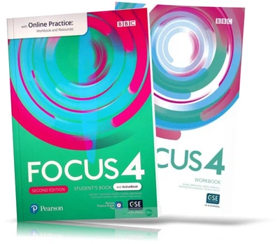 Focus 2nd edition 4, Student's book + Workbook for Learning English (Pearson)
