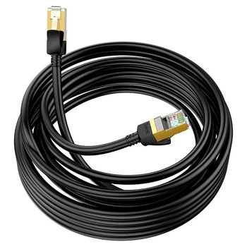 Патч-корд литой HOCO YG235 US02, FTP, RJ-45, Cat.6, 5,0 м, черный