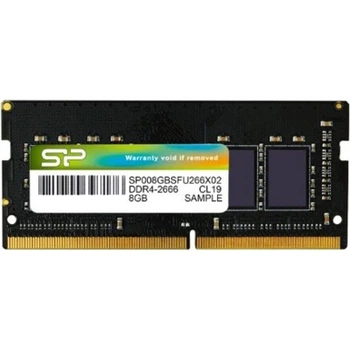 Память so-dimm, ddr4, 8Gb, 2666 MHz, Silicon Power, 1.2v, cl19 (sp008gbsfu266x02)