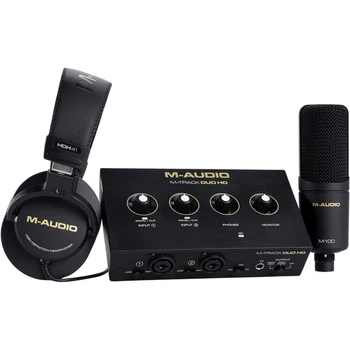 Комплект (аудиоинтерфейс + наушники + микрофон) M-Audio M-Track Duo HD Producer Pack [176881]