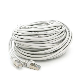 Патч-корд литой Merlion YG041 FTP, RJ-45, Cat.5e, 30 м, серый, CCA
