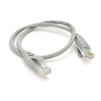Патч литий VEGGIEG YG675 CCA, UTP, RJ-45, Cat.5e, 1 м, сірий