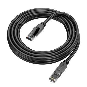 Патч-корд литой Borofone YG266 BUS01, UTP, RJ-45, Cat.6, 3 м, черный, Cu (медь)
