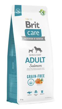 Сухой корм Brit Care Dog Grain-free Adult Small & Medium Breed Skin & Coat Salmon для собак мелких и средних пород с лососем 12 кг