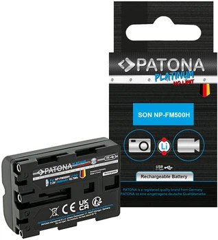 Акумулятор PATONA Platinum NP-FM500H USB-C для Sony Alpha 57 65 77 99 DSLRA100 DSLR-A100 DSLRA100H DSLR-A200 (4055655235211)